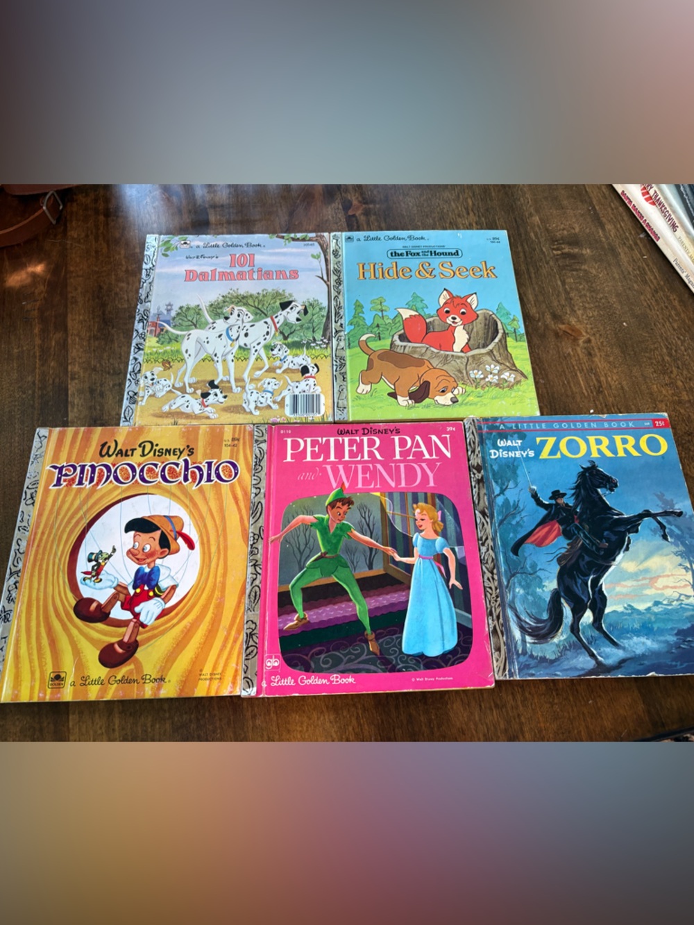 Classic Disney golden books.